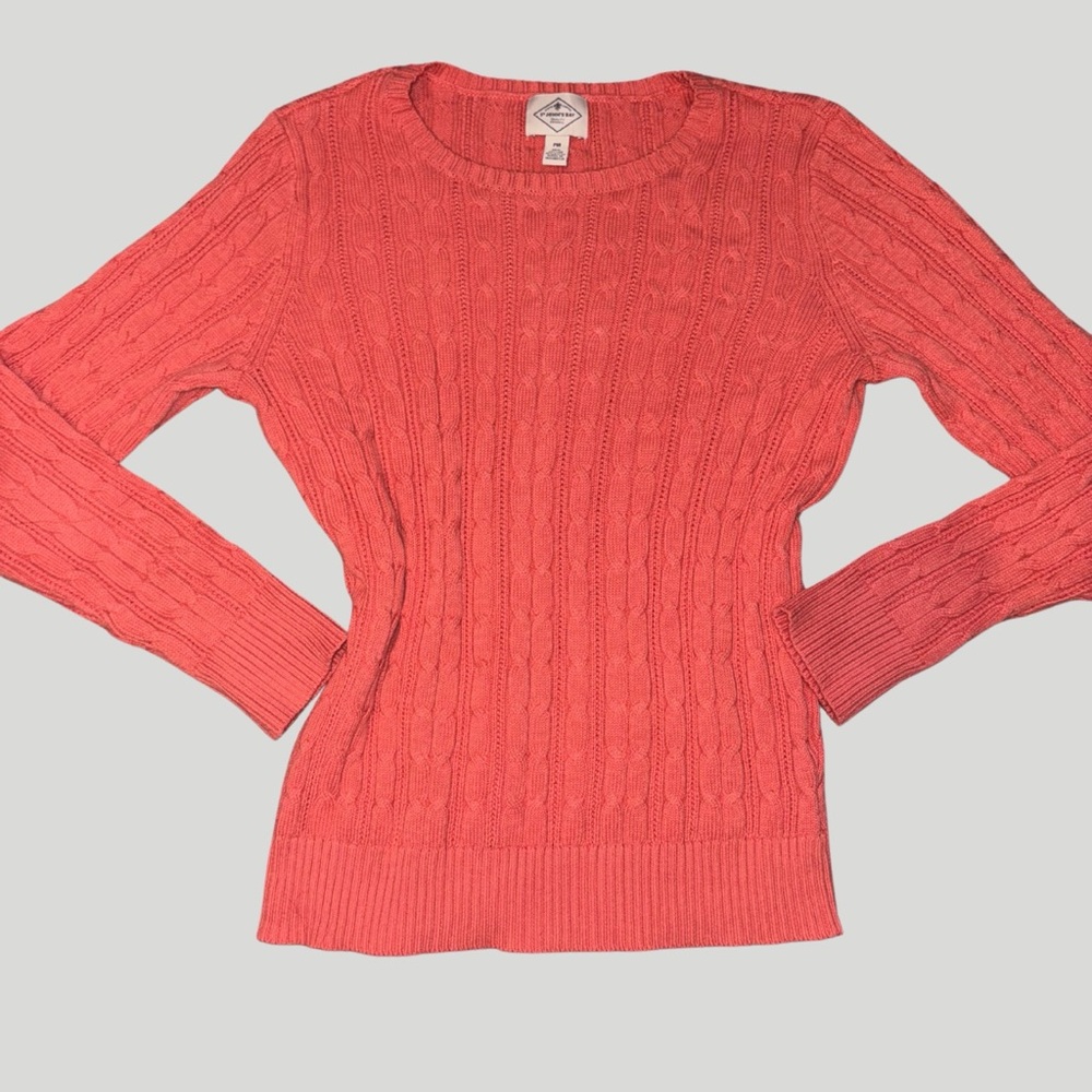 Women's Coral Cable Knit Sweater